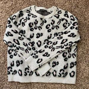 Cute Grey Cheetah Sweater